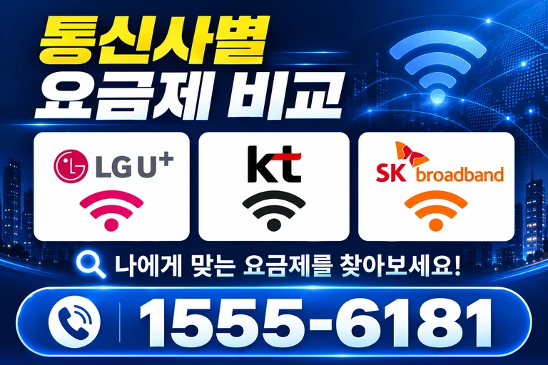 동해시 발한동 통신사별 요금제 비교